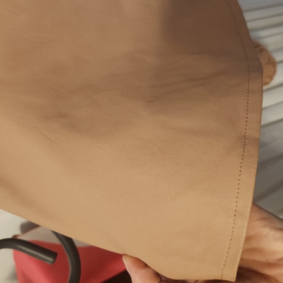 Double Zero faux leather peplum top - Picture 3 of 5